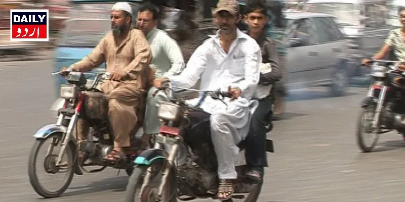 ڈیرہ اسماعیل خان میں موٹر سائیکل کی ڈبل سواری پر 5 روز کیلئے پابندی عائد